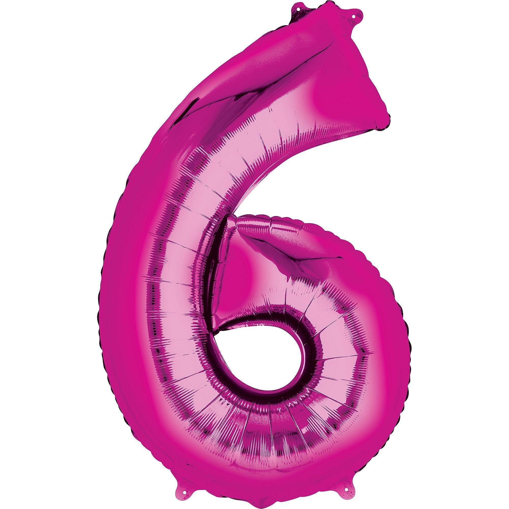 34in Number (0-9) Balloon, Assorted Colors