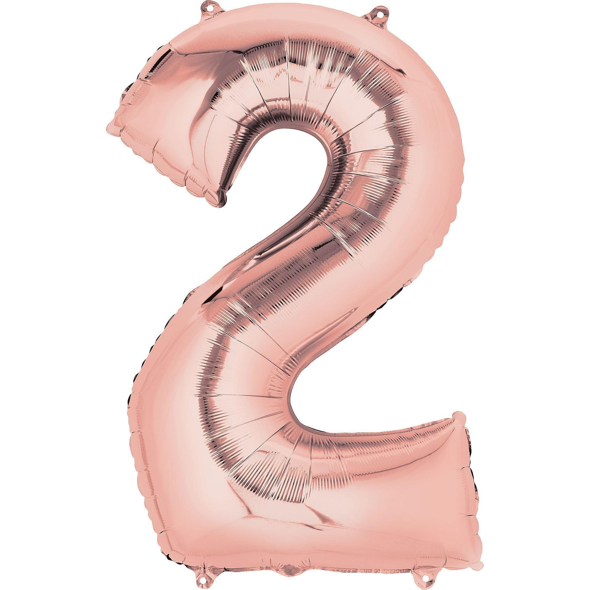 34in Number (0-9) Balloon, Assorted Colors