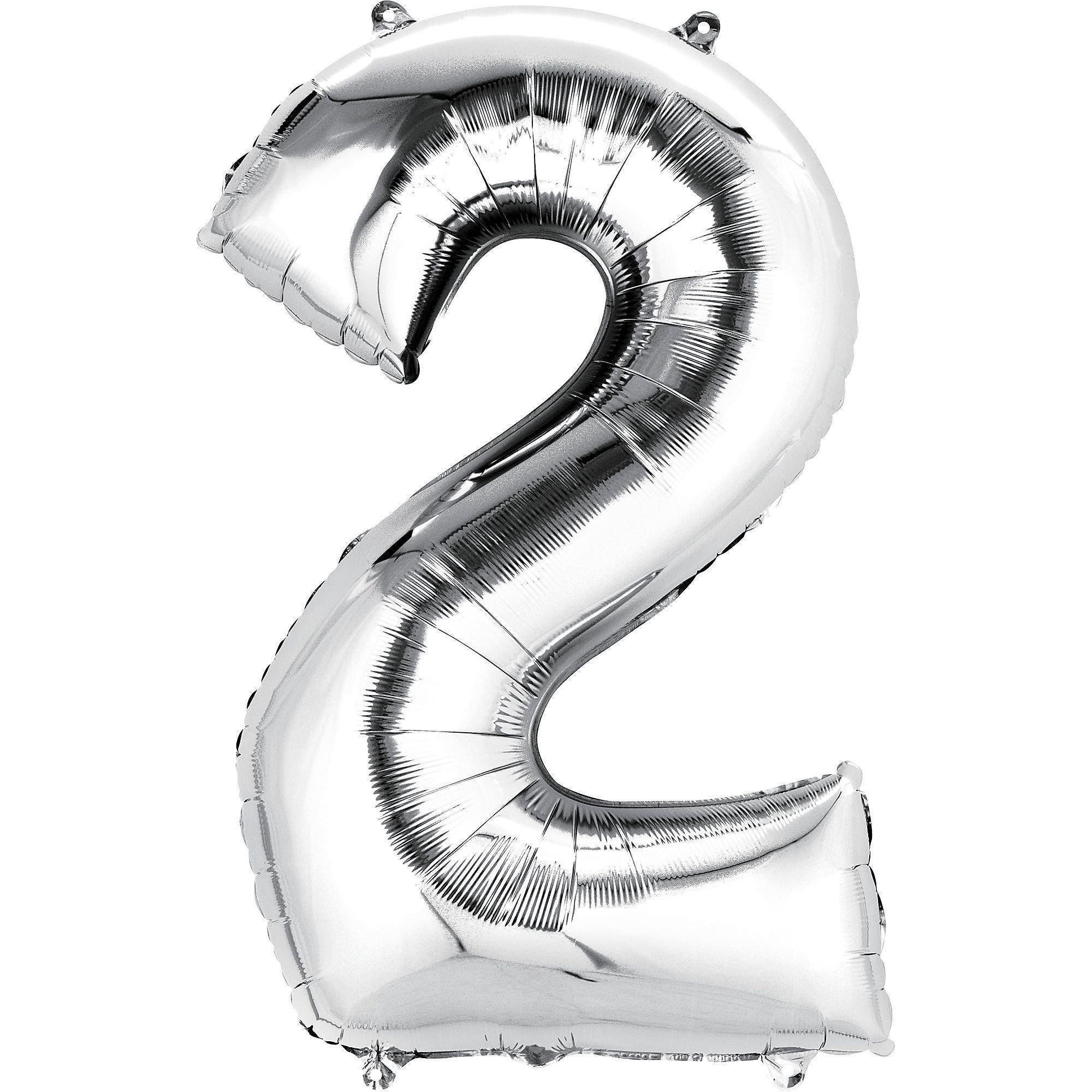34in Number (0-9) Balloon, Assorted Colors